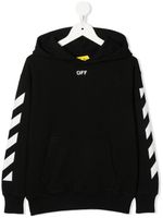 Off-White Kids hoodie Off Stamp en coton - Noir