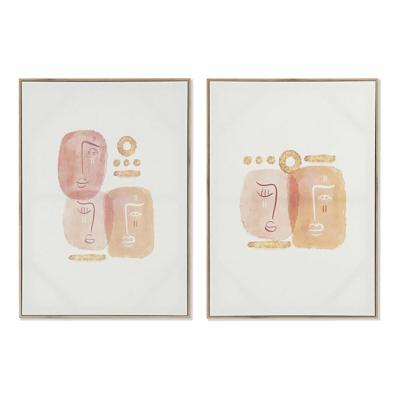 Schilderij DKD Home Decor Abstract (2 Stuks) (50 x 3 x 70 cm)