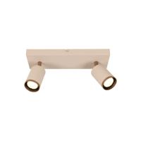 Lucide REGINA - Plafondspot - 2xGU10 - Taupe | Essential