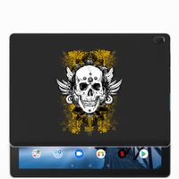 Tablet BackCover Lenovo Tab E10 Skull Goud - thumbnail