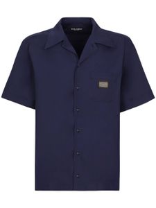 Dolce & Gabbana chemise DG Essentials à manches courtes - Bleu