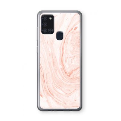Peach bath: Samsung Galaxy A21s Transparant Hoesje