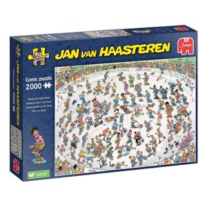 Jan Van Haasteren legpuzzel - skateboarden in de bowl, 2000st.