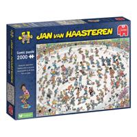 Jan Van Haasteren legpuzzel - skateboarden in de bowl, 2000st.
