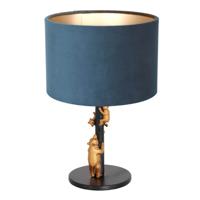 Steinhauer Design schemerlamp Animaux met blauw velvet 8236ZW