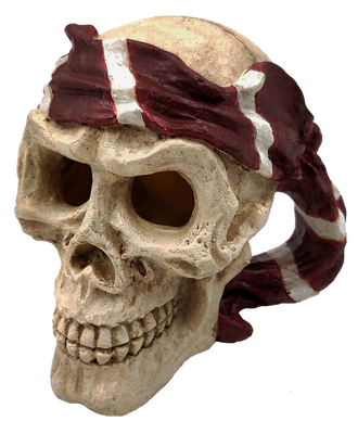 Superfish Skull Red Pirate - Avontuurlijke Aquarium Decoratie en Schuilplaats