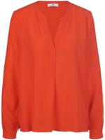 Blouse lange mouwen Van Peter Hahn rood - thumbnail