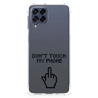 Samsung Galaxy M53 Anti Shock Case Finger Don't Touch My Phone - thumbnail
