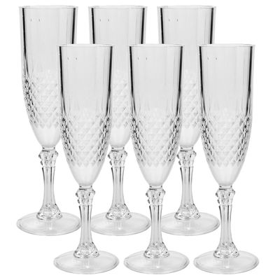 60x stuks Champagne glazen 200 ml