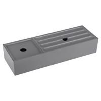 Differnz lade organizer met deksel 32 x 11 x 6 cm grijs