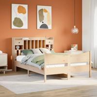 Bedframe zonder matras massief grenenhout 150x200 cm