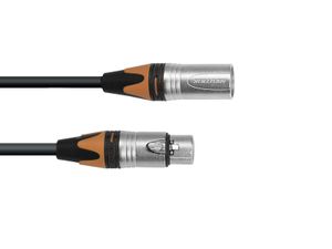 PSSO DMX cable XLR COL 3pin 3m bk Neutrik