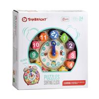 Topbright Houten sorteer klok