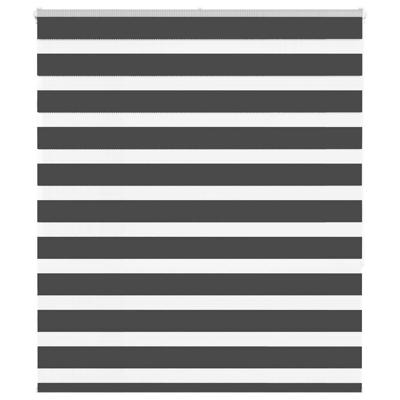 Zebra rolgordijn 130x150 cm stofbreedte 125,9 cm zwart