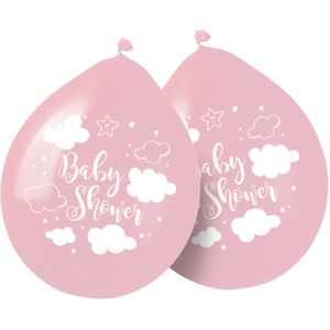 Babyshower Ballonnen Roze Meisje - 8 Stuks