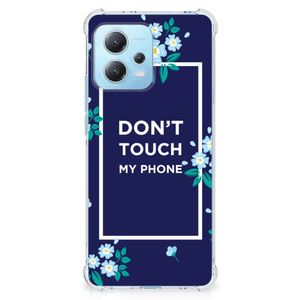 Xiaomi Redmi Note 12 5G Anti Shock Case Flowers Blue DTMP