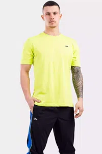 Lacoste Sport Logo T-Shirt Heren Geel - Maat S - Kleur: Geel | Soccerfanshop
