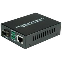 VALUE 21.99.1199 netwerk media converter 1000 Mbit/s Multimode Zwart - thumbnail