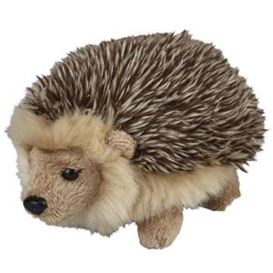 Egel pluche dieren knuffel - bruin - 15 cm - bosdieren knuffels