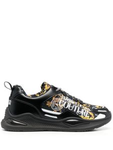 Versace Jeans Couture baskets à imprimé baroque - Noir