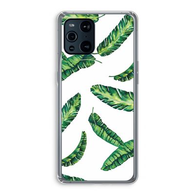 Lange bladeren: Oppo Find X3 Pro Transparant Hoesje
