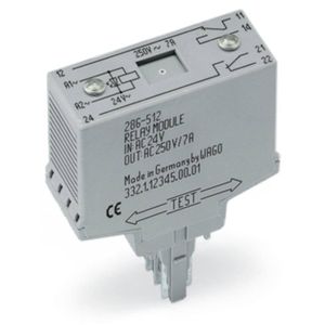 WAGO 286-316 Steekrelais 220 V/DC 7 A 2x wisselcontact 1 stuk(s)