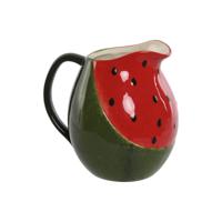 Kruik Home ESPRIT Rood Groen Keramiek Watermeloen Modern