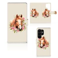 Telefoonhoesje | Met pasjeshouder | voor Samsung Galaxy S23 Ultra Paard