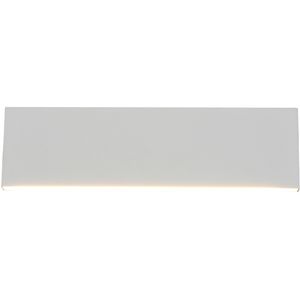 LED Wandlamp - Wandverlichting - Trion Concy - 12W - Warm Wit 3000K - Dimbaar - Rechthoek - Mat Wit - Aluminium