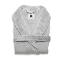 Luxe Badjas Basic Kleuren Effen Pearl Grey XL Zo!Home - Dekbed-Discounter.nl