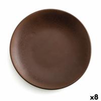Dinerbord Anaflor Barro Anaflor Bruin Keramisch Aardewerk Ø 29 cm (8 Stuks)