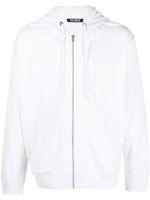 Raf Simons hoodie zippé à patch logo - Blanc