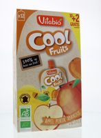 Vitabio Coolfruit appel-perzik-abrikoos 90 gr bio (12 st)