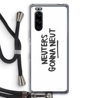 Neuters: Sony Xperia 5 Transparant Hoesje met koord