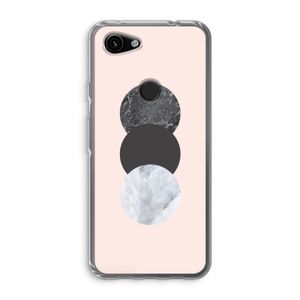 Marmeren cirkels: Google Pixel 3a Transparant Hoesje