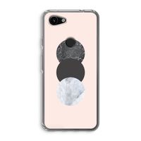 Marmeren cirkels: Google Pixel 3a Transparant Hoesje