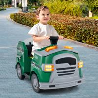 Kinder Brandweer Schuifauto 12V Brandweerauto met Schep & Brandblusser Schuifauto Groen