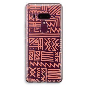 Marrakech Pink: HTC U12+ Transparant Hoesje