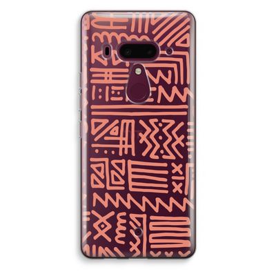 Marrakech Pink: HTC U12+ Transparant Hoesje