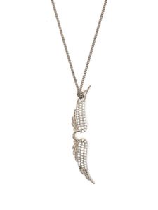 Zadig&Voltaire collier à pendentif Long Wing - Argent