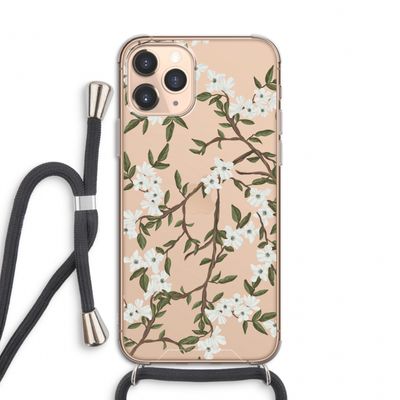 Blossoming spring: iPhone 11 Pro Transparant Hoesje met koord