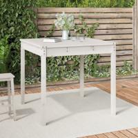 Tuintafel 82,5x82,5x76 cm massief grenenhout wit Tuintafel 82,5x82,5x76 cm massief grenenhout wit