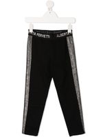 Alberta Ferretti Kids pantalon de jogging à bandes contrastantes - Noir - thumbnail