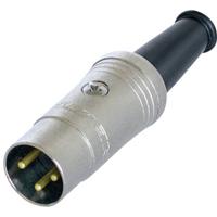 Rean AV NYS321G DIN-connector Stekker, recht Aantal polen: 3 Zwart 1 stuk(s)