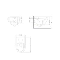 Wandcloset Pack Van Marcke Go Carissa Zonder Spoelrand Mat Antraciet Go by Van Marcke