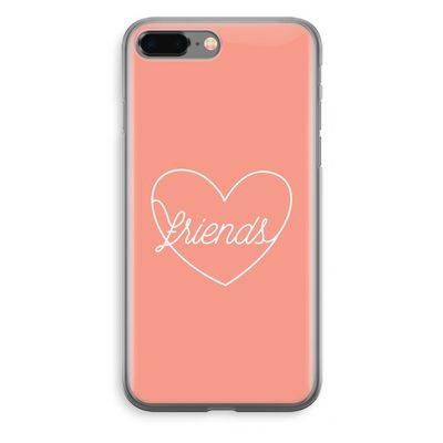 Friends heart: iPhone 8 Plus Transparant Hoesje
