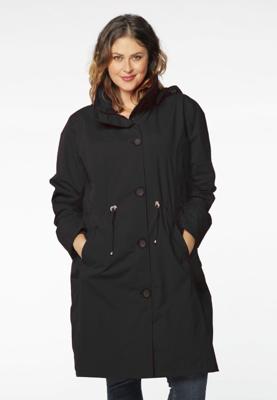 Yoek Raincoat waiststring | Zwart | Maat 54