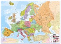 Wandkaart Europa - Europe Huge, 170 x 124 cm | Maps International - thumbnail