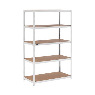 Stellingkast - 120 x 60 x 200 cm - voor 5 x 150 kg - Grijs