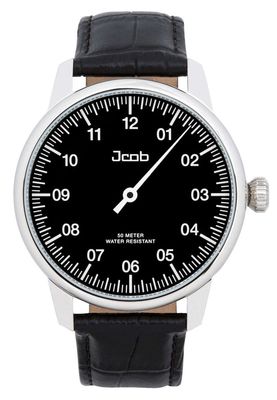 Jcob Einzeiger JCW002-LS02 zwart herenhorloge Jcob Einzeiger JCW002-LS02 zwart herenhorloge